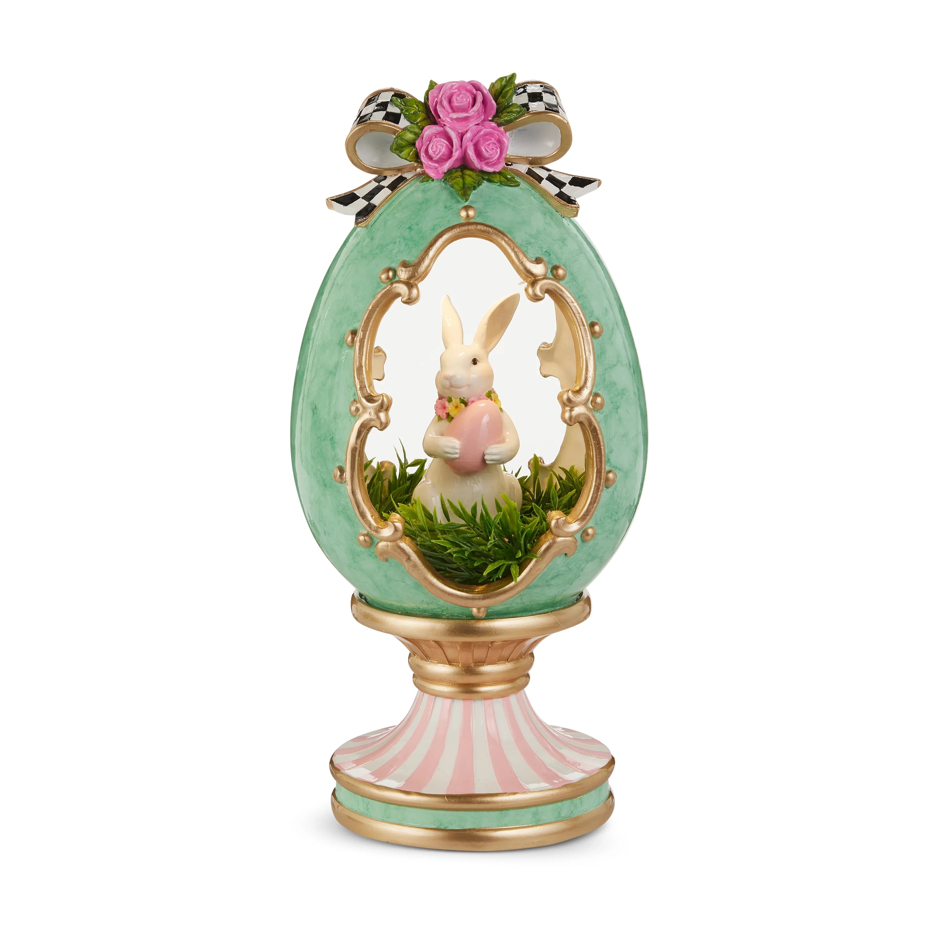 Animated Bunny in Lighted Egg 12"