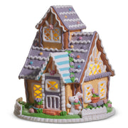 Lighted Easter Glow Gingerbread Cottage 10"