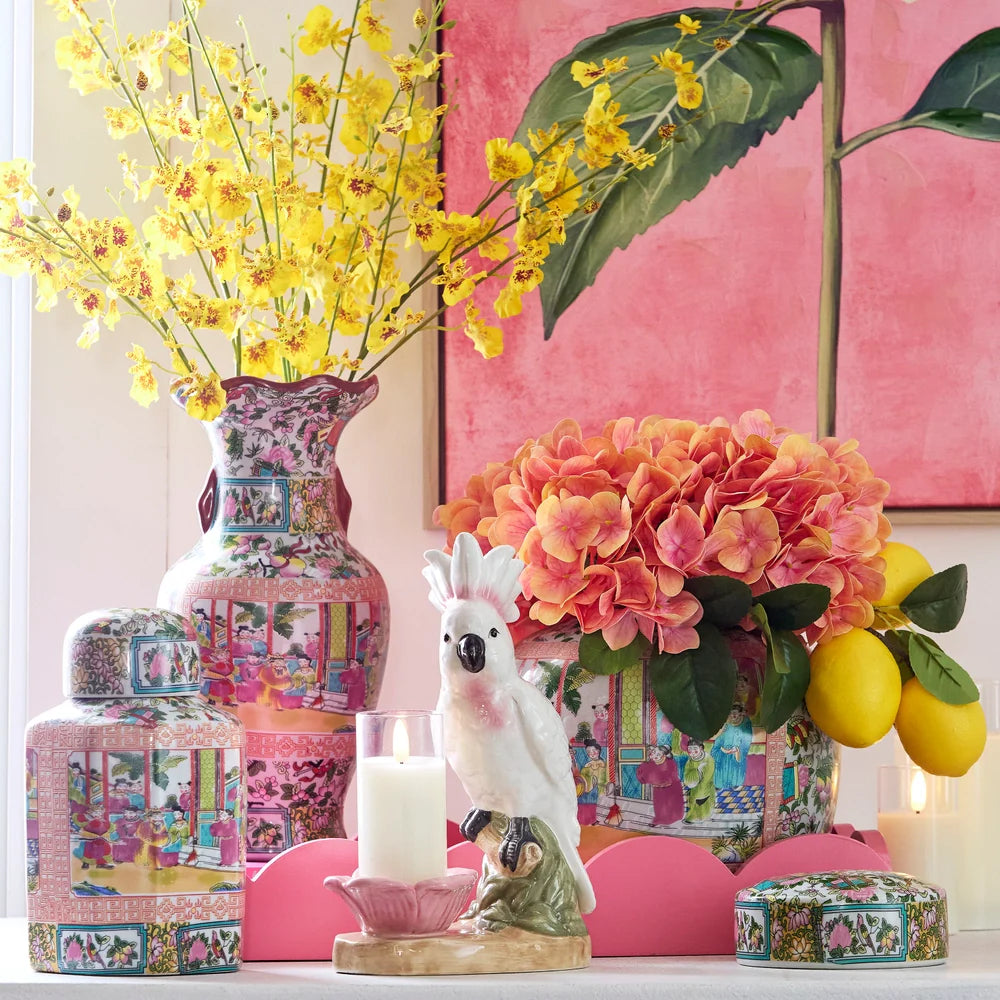 Citrus Grove Round Jar 9.5" Tall