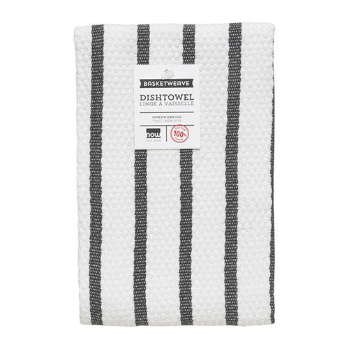 Black Basketweave Dishtowel