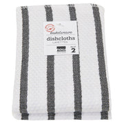 Black Basketweave Dishcloth Set of 2