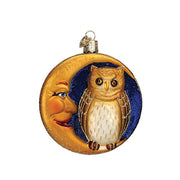 Owl in Moon Ornament