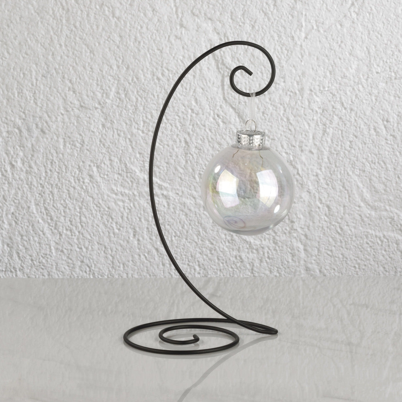 Black Sprial Wire Ornament Stand Large