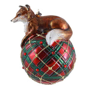 Plaid Fox Ornament