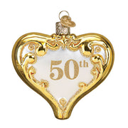 50th Anniversary Heart Ornament