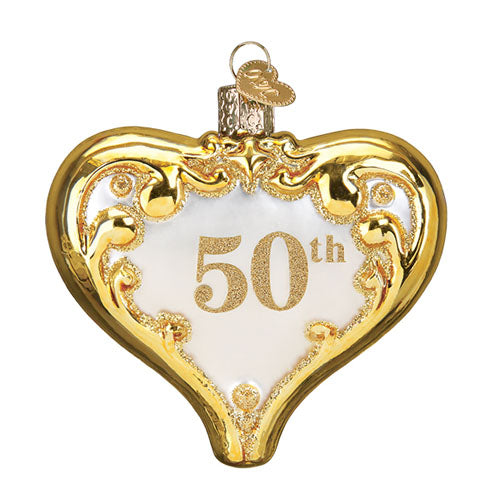 50th Anniversary Heart Ornament