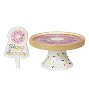 Birthday Cake Plate & Sign Set