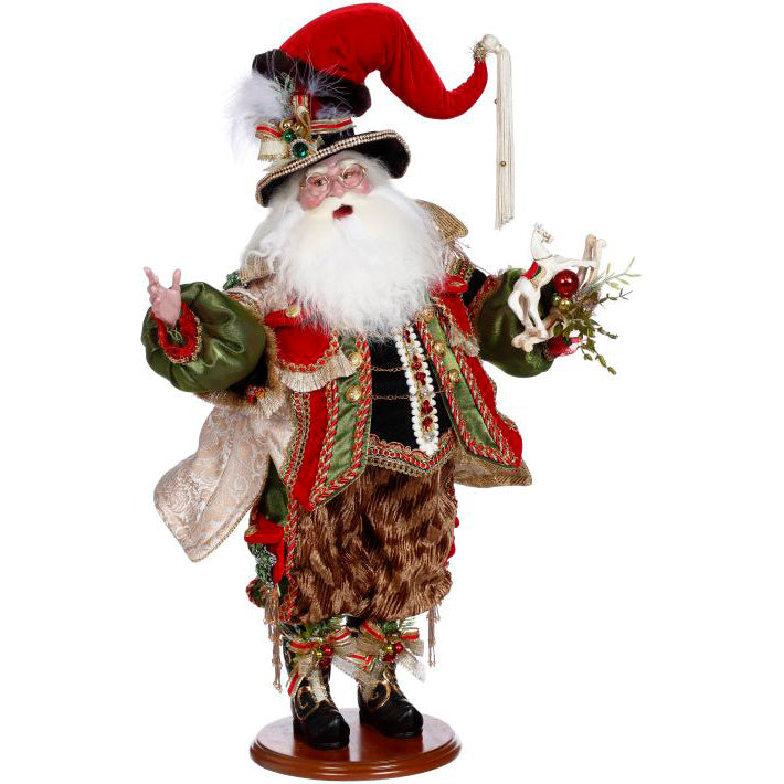 Santa with Rocking Horse 24 Inches