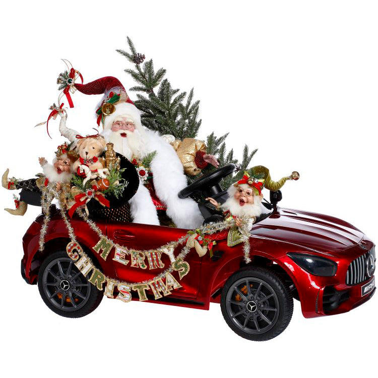 Santa's Hot Rod 24" Tall