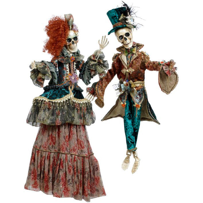 Mr and Mrs Soho Skeleton Large Assorted Set of 2 35.5 Inches