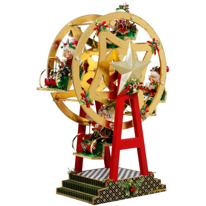 North Pole Ferris Wheel with Elf 36.5 Inches