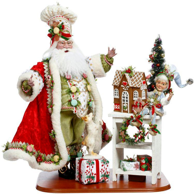 Gingerbread Baker Santa 25 Inches
