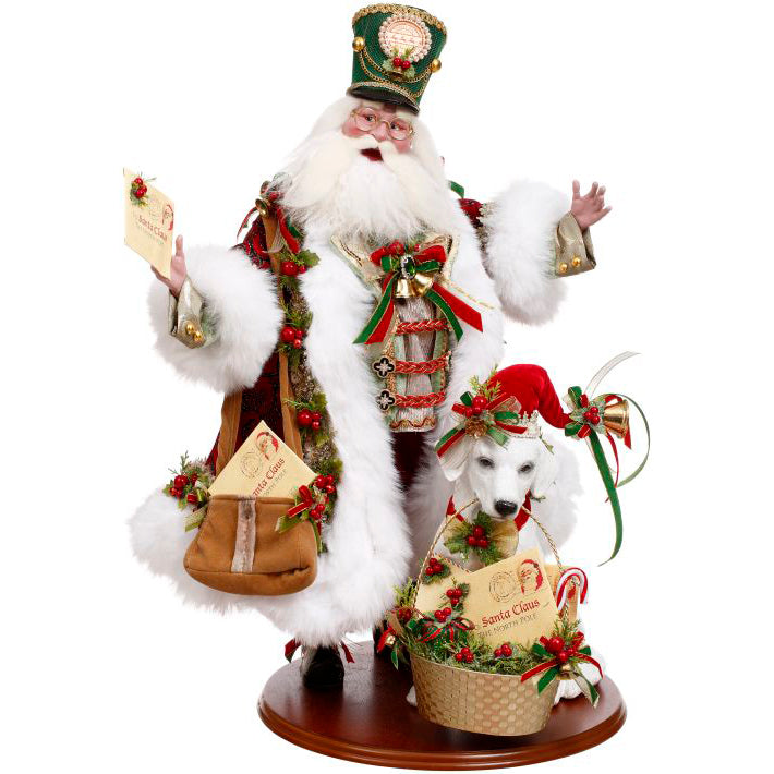 Santa's Mail Call with Dog 26 Inches
