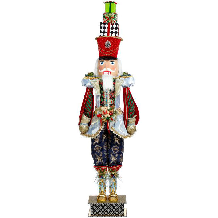 Nutcracker with Present Large 58.5 Inches