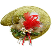 Light Green Damask Ladies Hat 14 x 12.5 Inches