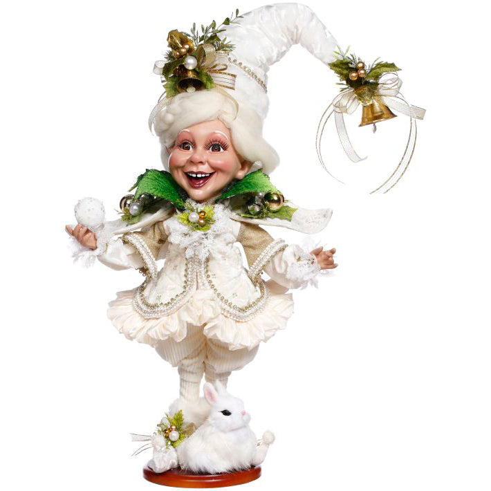 Snow Belle Elf On Base Medium