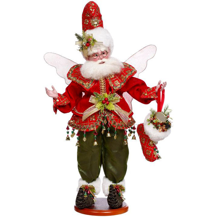 Stocking Stuffing Fairy on Base - Collectors Edition