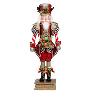North Pole Checkered Nutcracker Medium