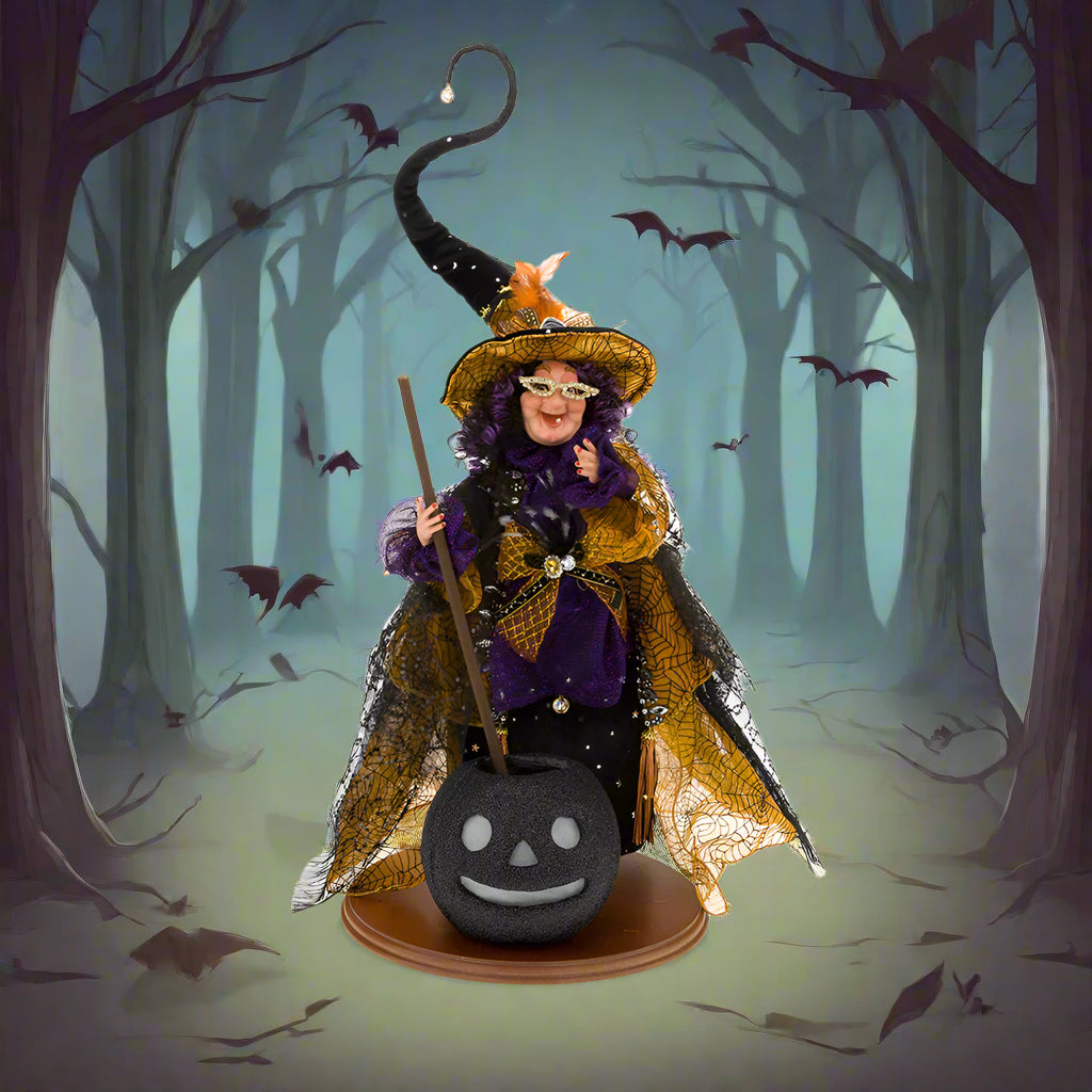 Wacky Witch with Animated Cauldron