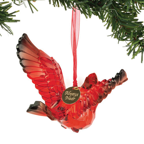 Facets Acrylic Cardinal Ornament