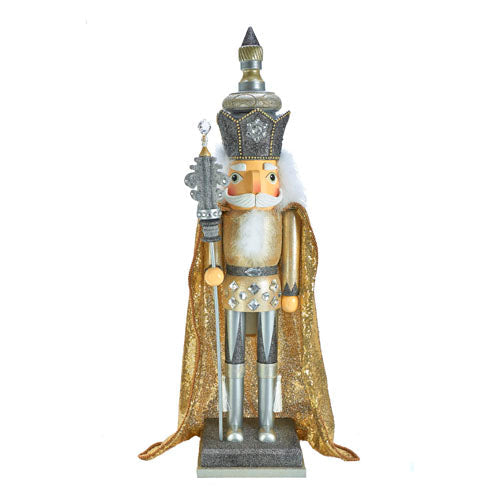 Hollywood Gold & Silver King Nutcracker 35.5"
