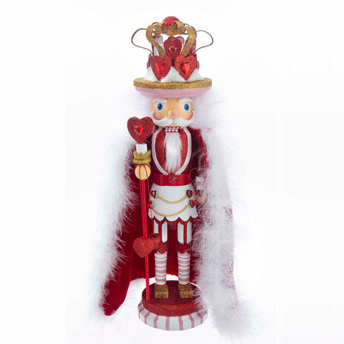 Hollywood King of Hearts Nutcracker 18"