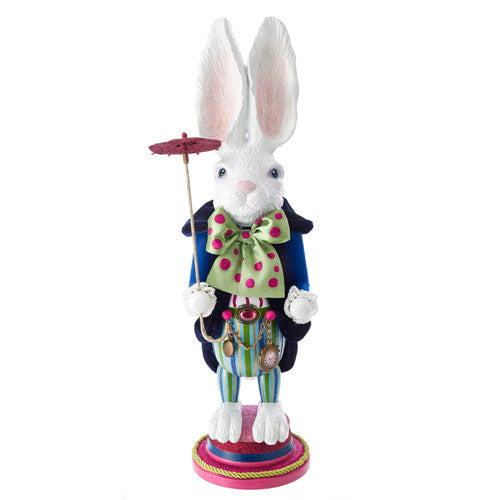 Hollywood White Rabbit Nutcracker 18"