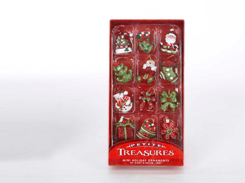 Petite Treasure Mini Ornaments 1.25" Set of 12