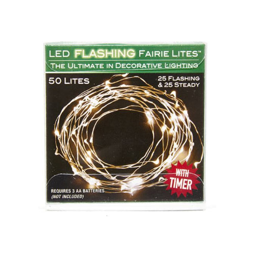 Warm White Twinkle Fairie Lights 50 Light