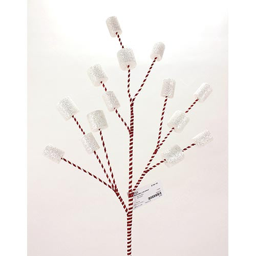 Red & White Marshmallow Spray 32"
