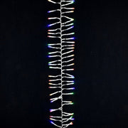 Warm White & Multi Color Diamond Cluster 570 LED Light 5mm on Clear Wire 224"