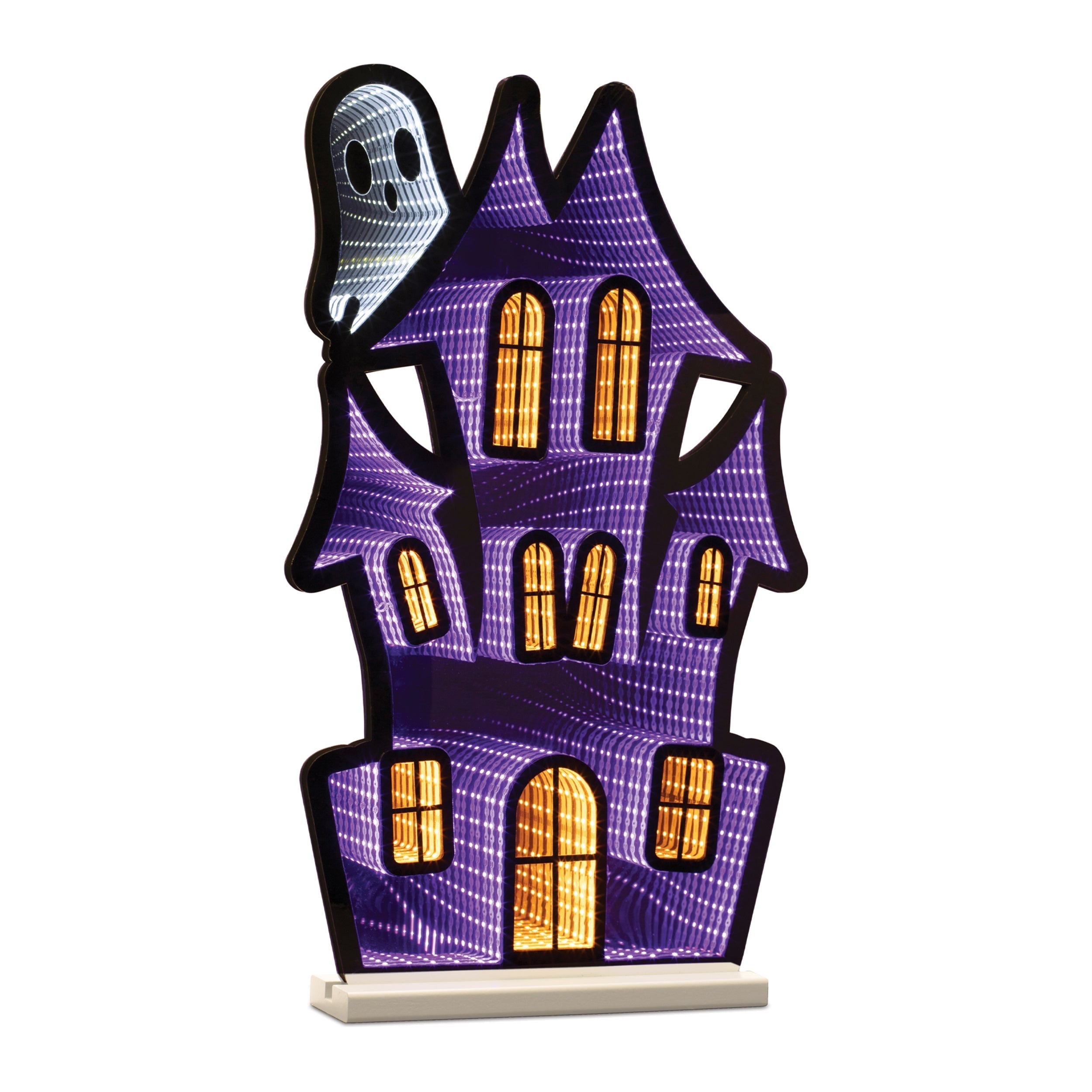Haunted House with Ghost EKKO Infinity Light 23.5"