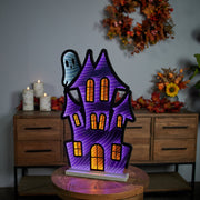 Haunted House with Ghost EKKO Infinity Light 23.5"