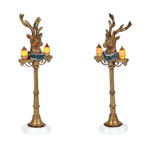 Reindeer Street Lights Set of 2