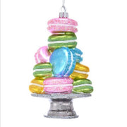 Stacked Macaroon Glass Ornament 5.25"