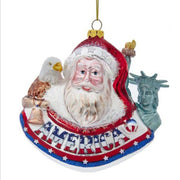 International America Santa Ornament 5"