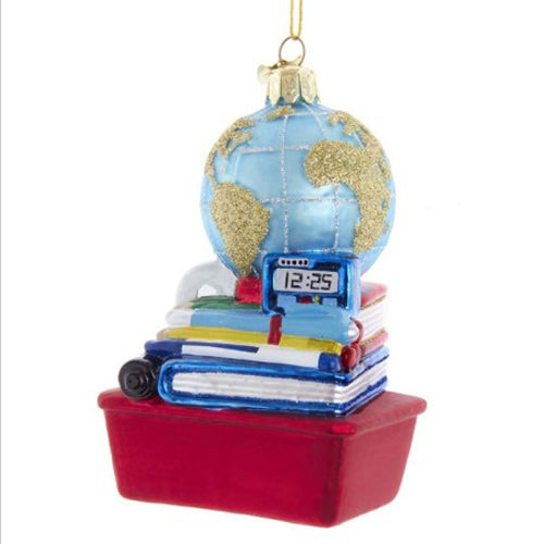 Teacher Glass Ornament 4.5"