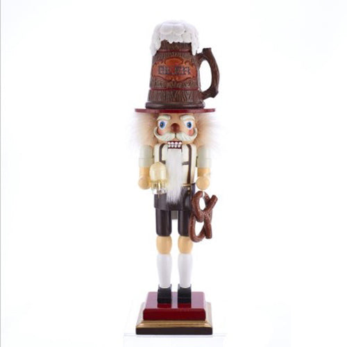 Hollywood Beer & Pretzel Nutcracker 17.5"