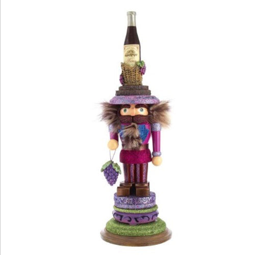 Hollywood Wine King Nutcracker 17.5"