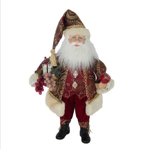 Kringle Klaus Wine Santa 18"