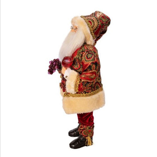 Kringle Klaus Wine Santa 18"