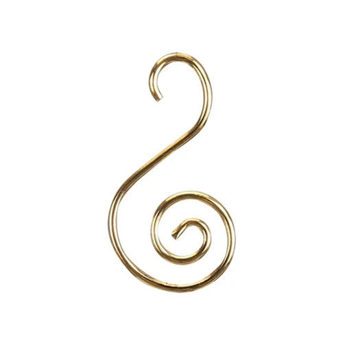 Gold S-Shaped Ornament Hooks Set of 24
