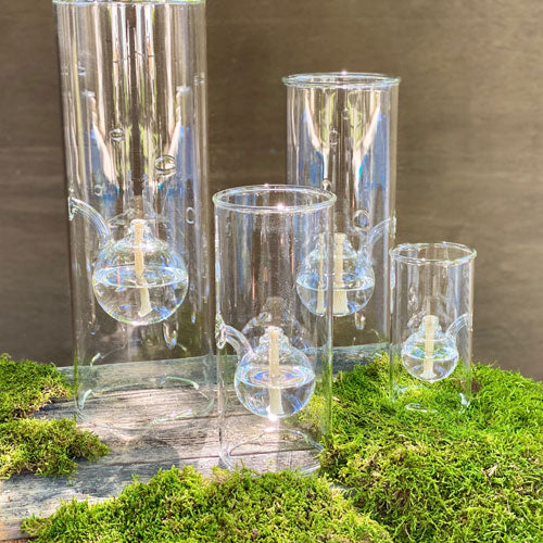 Wolfard Oil Lamp Set of 4 Plus Clear Lamp Oil