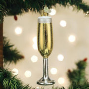 Champagne Flute Ornament 5"
