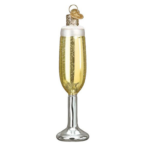 Champagne Flute Ornament 5"
