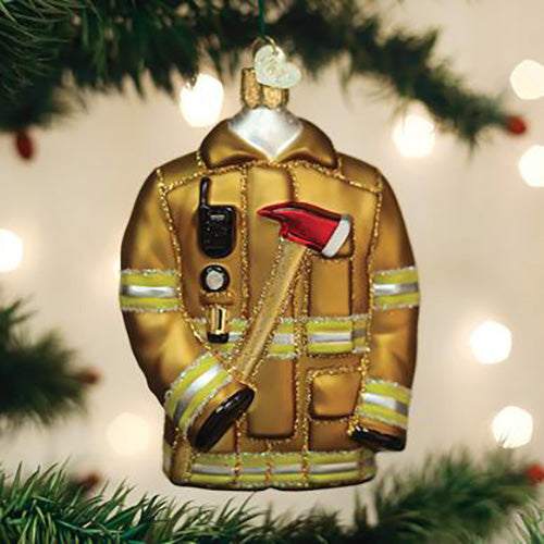 Firefighter's Coat Ornament 4.25"