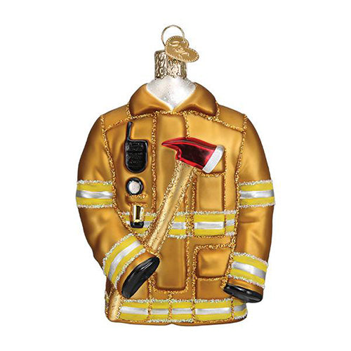 Firefighter's Coat Ornament 4.25"