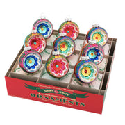 Christmas Confetti Reflector Rounds 2.5" Set of 9