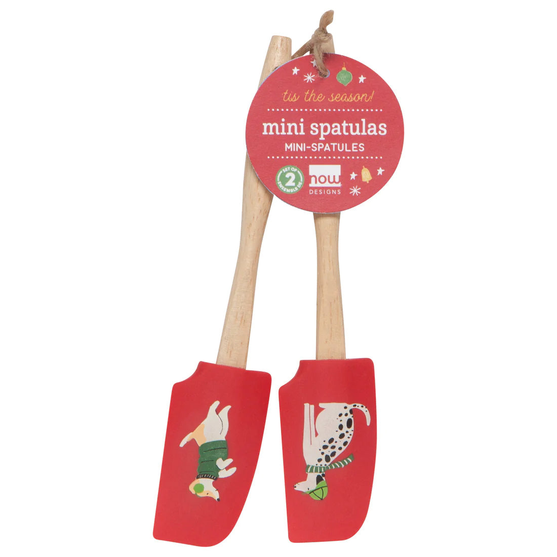 Yule Dogs Mini Spatula Set of 2