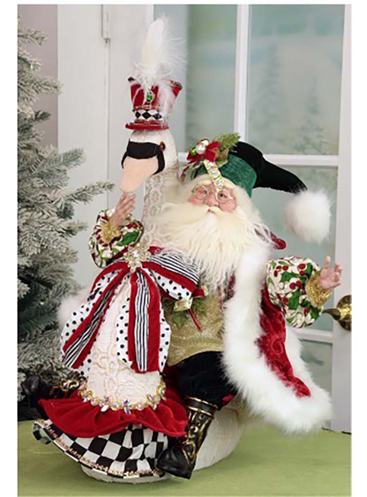Santa On Swan - One Of A Kind